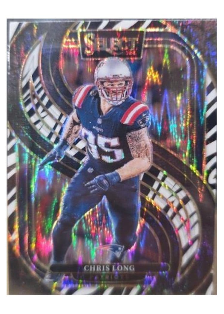 2024 Panini Select Base Set Chris Long Zebra Prizm #137 card