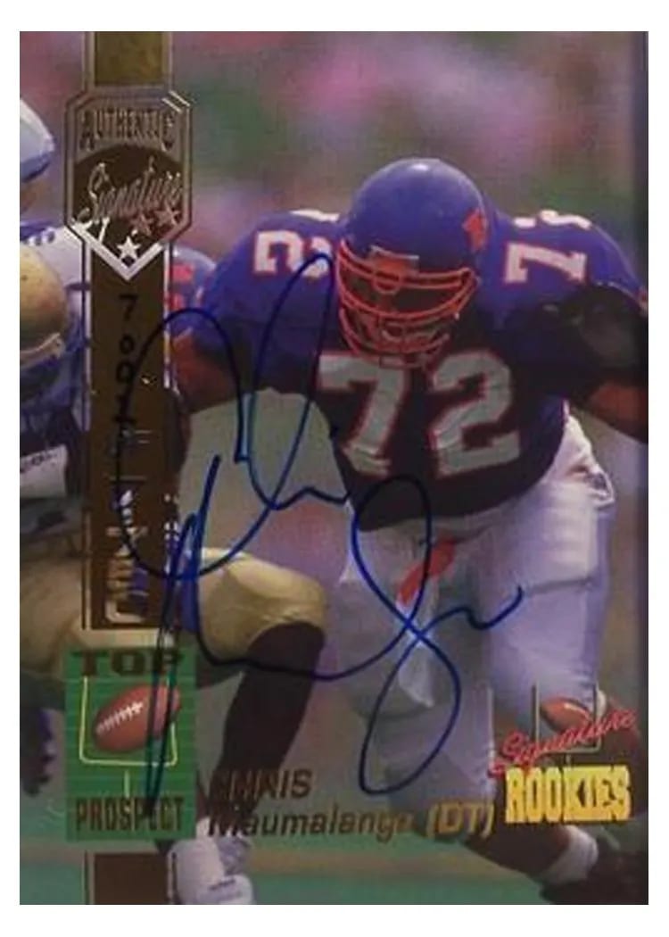 1994 Signature Rookies Autographs Chris Maumalanga #35 card