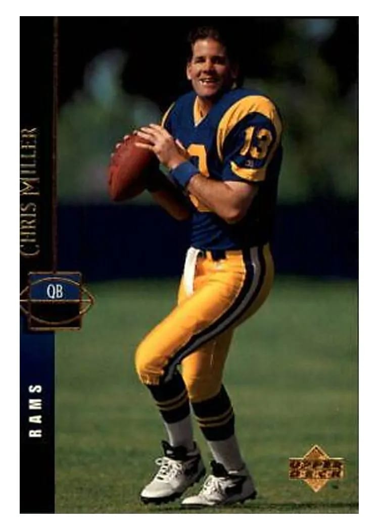 1994 Upper Deck Chris Miller #48 card
