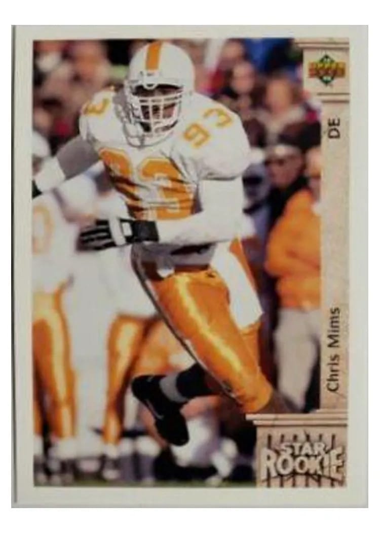 1992 Upper Deck Chris Mims #16 card