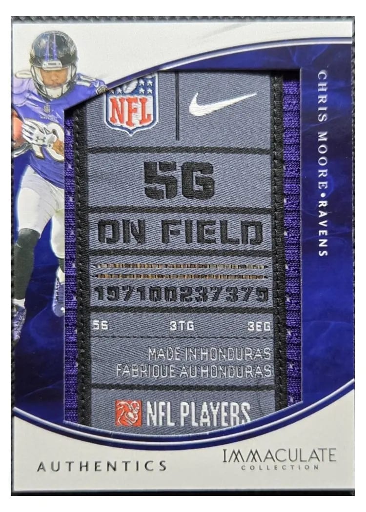 2016 Panini Immaculate Authentics Chris Moore #CMO card