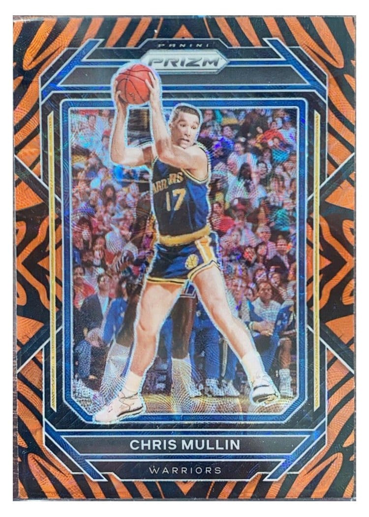 2022-23 Panini Prizm Base Set Chris Mullin Choice Tiger Stripe Prizm #295 card
