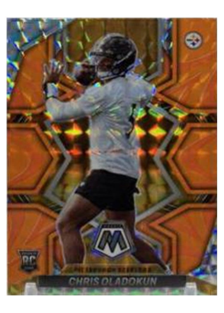 2022 Panini Mosaic Base Set Chris Oladokun Orange Fluorescent #365 card