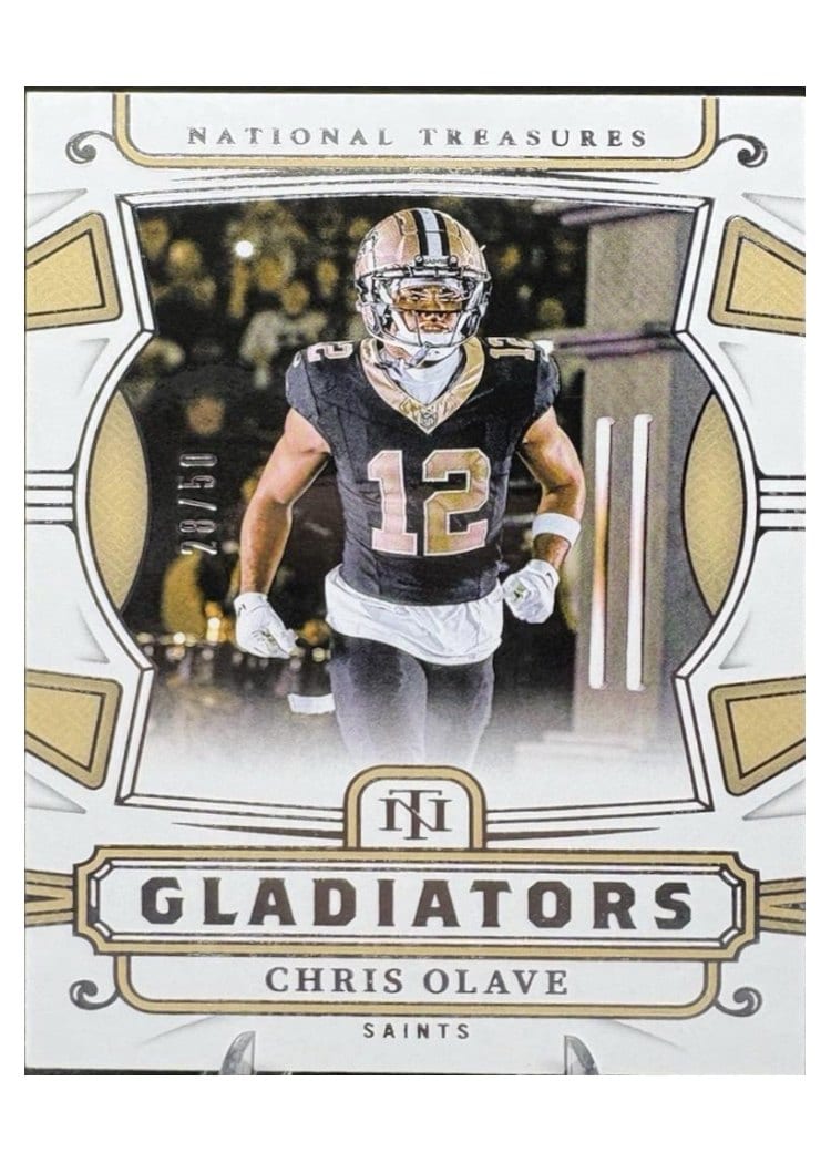 2024 Panini National Treasures Gladiators Chris Olave #12 card