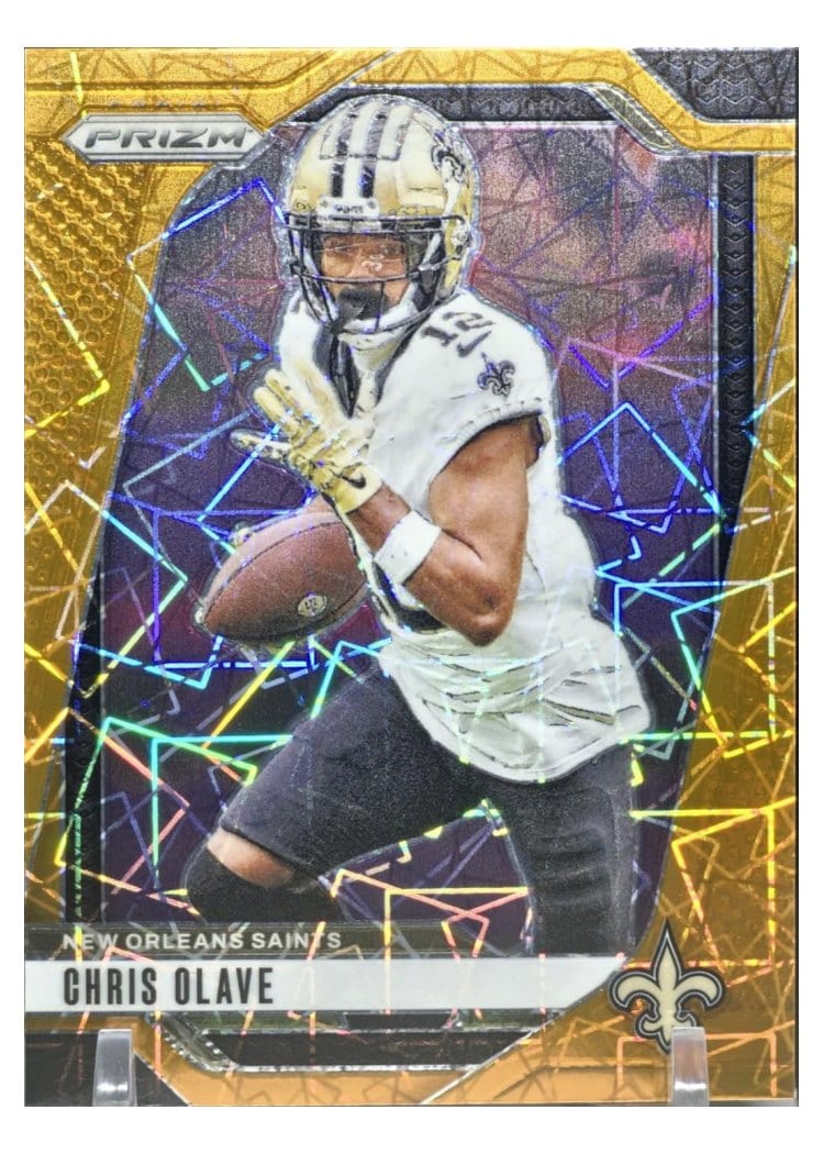 2024 Panini Prizm Base Set Chris Olave Orange Lazer #206 card