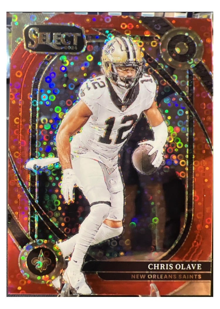 2024 Panini Select Base Set Chris Olave Red Disco Prizm #237 card