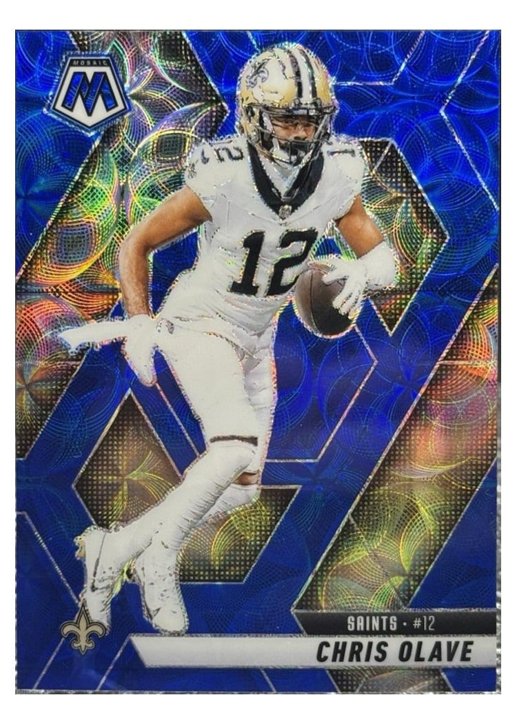 2025 Panini Mosaic Base Set Chris Olave Blue Scope #92 card