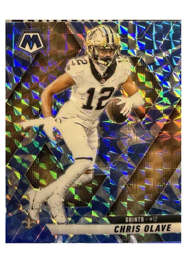 2025 Panini Mosaic Base Set Chris Olave Reactive Blue #92 card