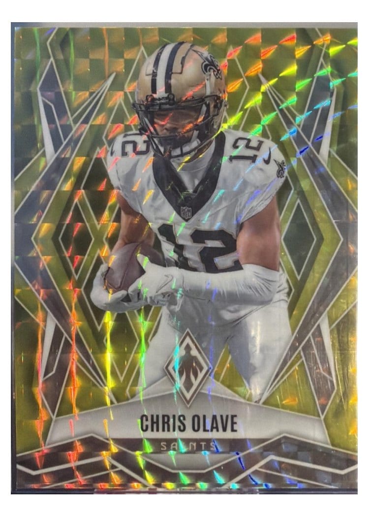 2025 Panini Phoenix Base Set Chris Olave Yellow Pyramids #87 card