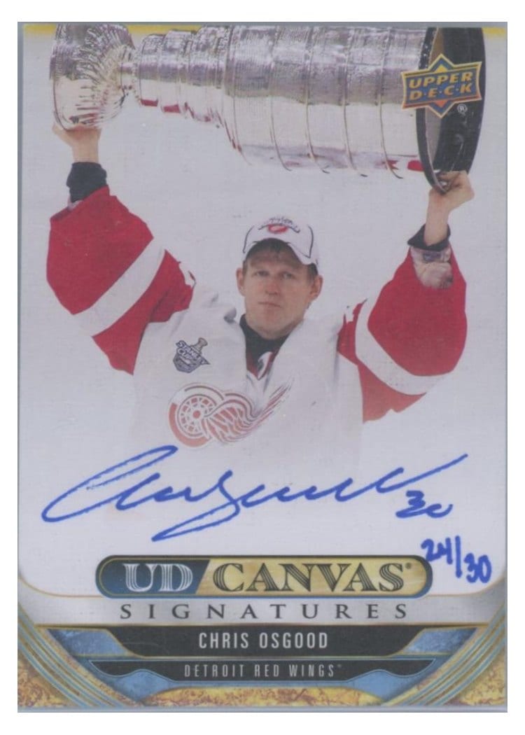 2024-25 Upper Deck UD Canvas Signatures Chris Osgood #CA-CO
