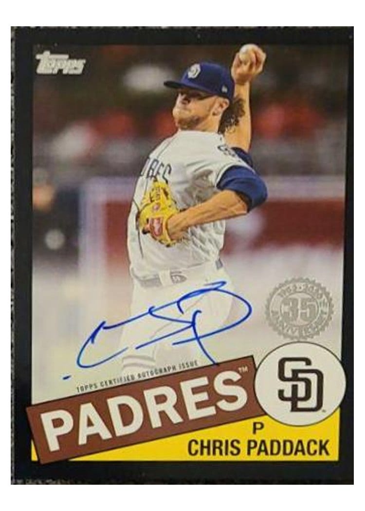 2020 Topps 1985 Topps Baseball Autographs Chris Paddack #85A-CP card