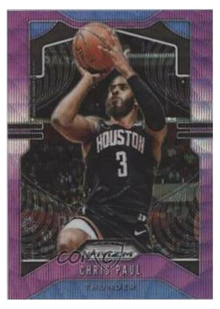 2019-20 Panini Prizm Base Set Chris Paul Purple Wave Prizm #211 card