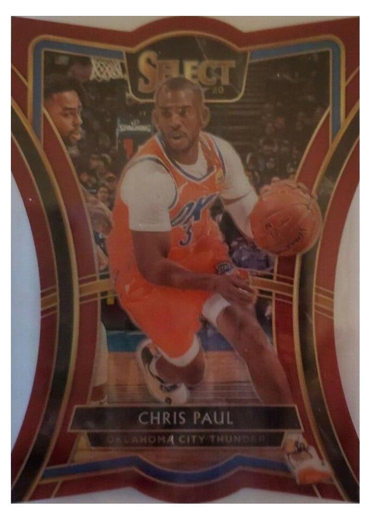 2019-20 Panini Select Base Set Chris Paul Die Cut Orange Prizm #164 card