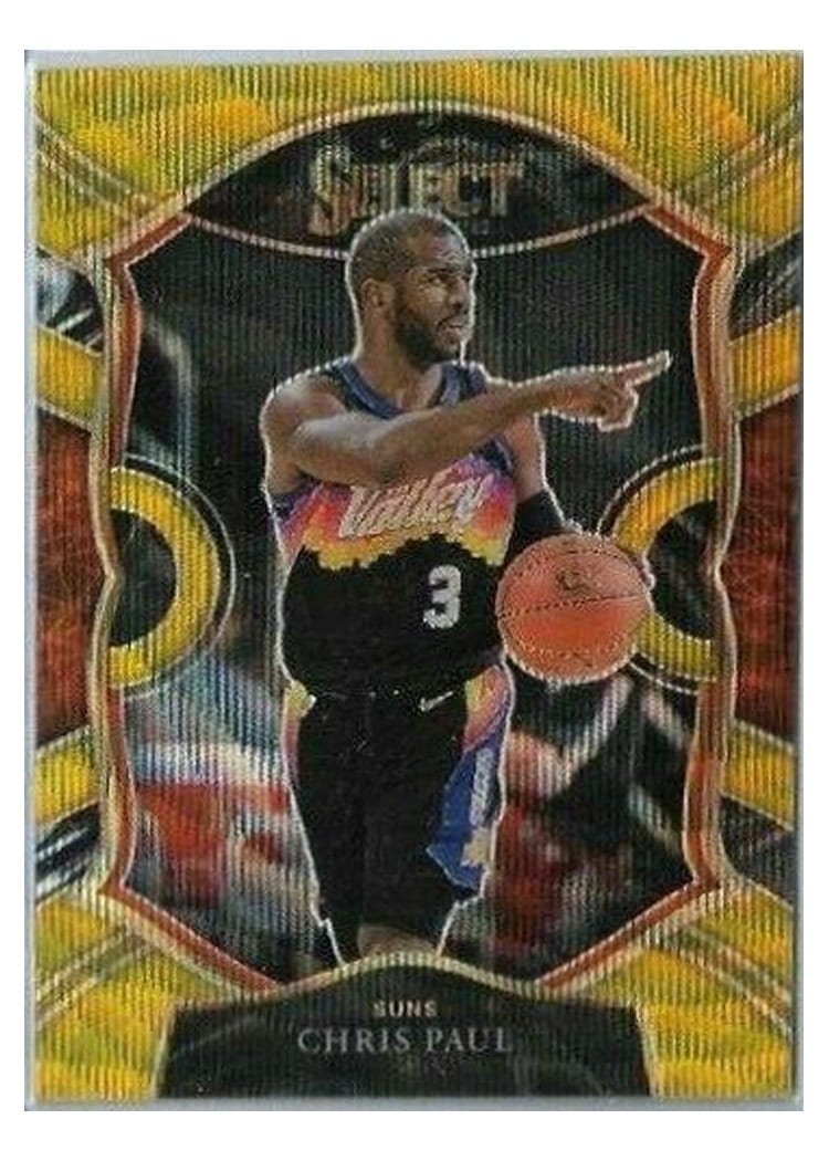 2020-21 Panini Select Base Set Chris Paul Gold Wave #10 card