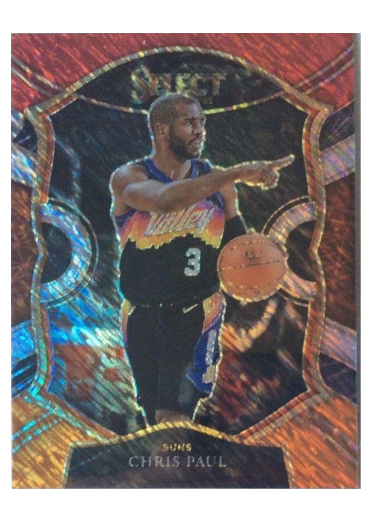 2020-21 Panini Select Base Set Chris Paul Red White Orange Shimmer #10 card