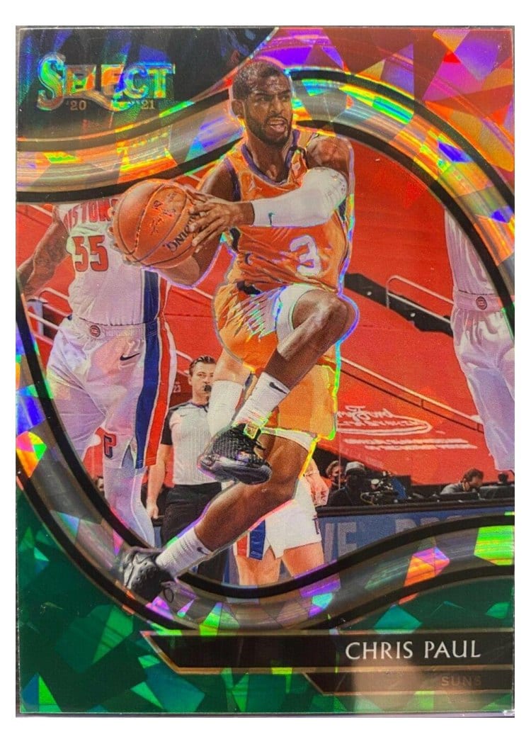 2020-21 Panini Select Base Set Chris Paul Red White Green Ice #209 card