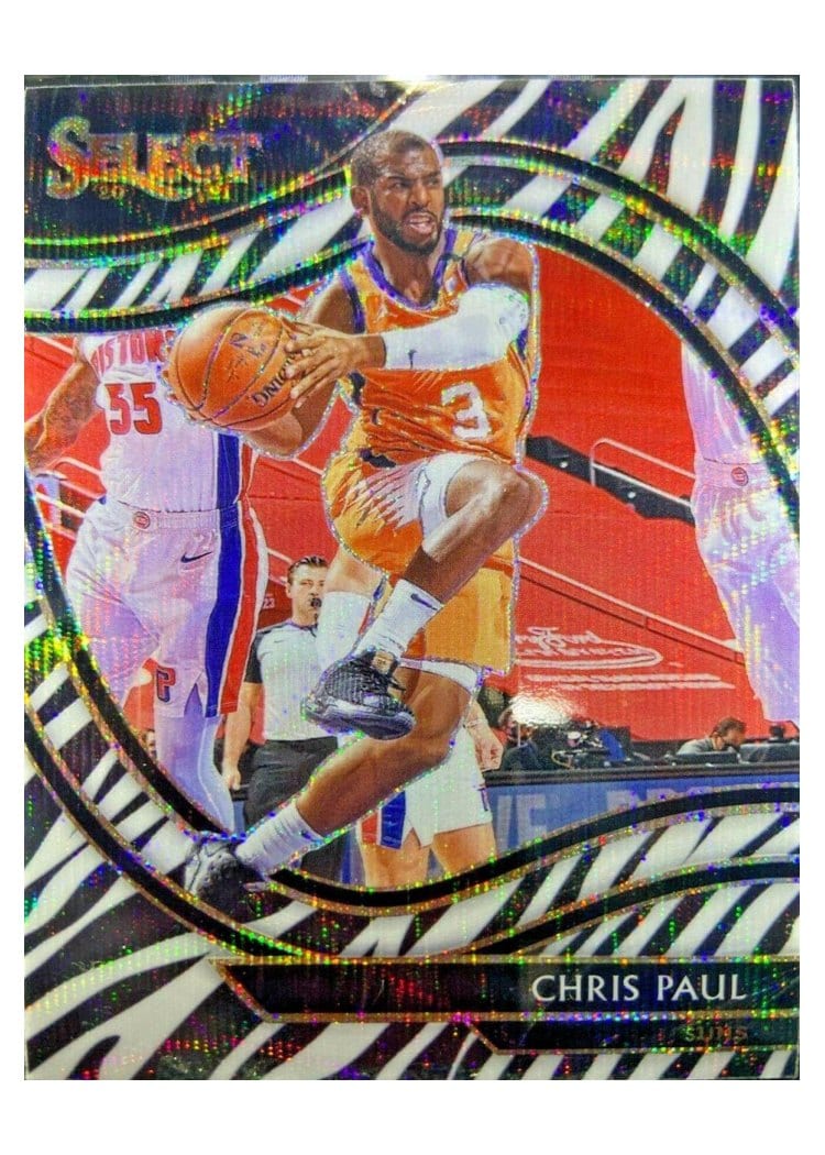 2020-21 Panini Select Base Set Chris Paul Zebra Prizm #209 card