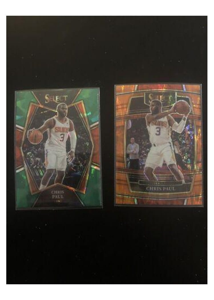 2021-22 Panini Select Base Set Chris Paul Green Ice Prizm #230 card