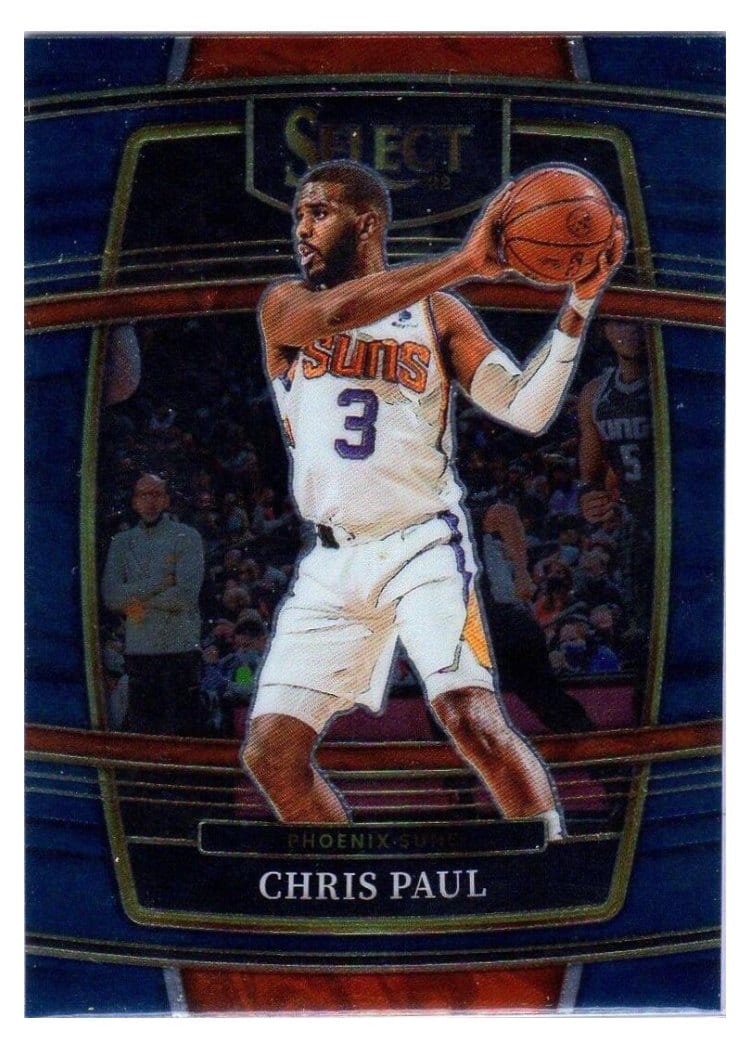 2021-22 Panini Select Base Set Chris Paul Blue Prizm #51 card