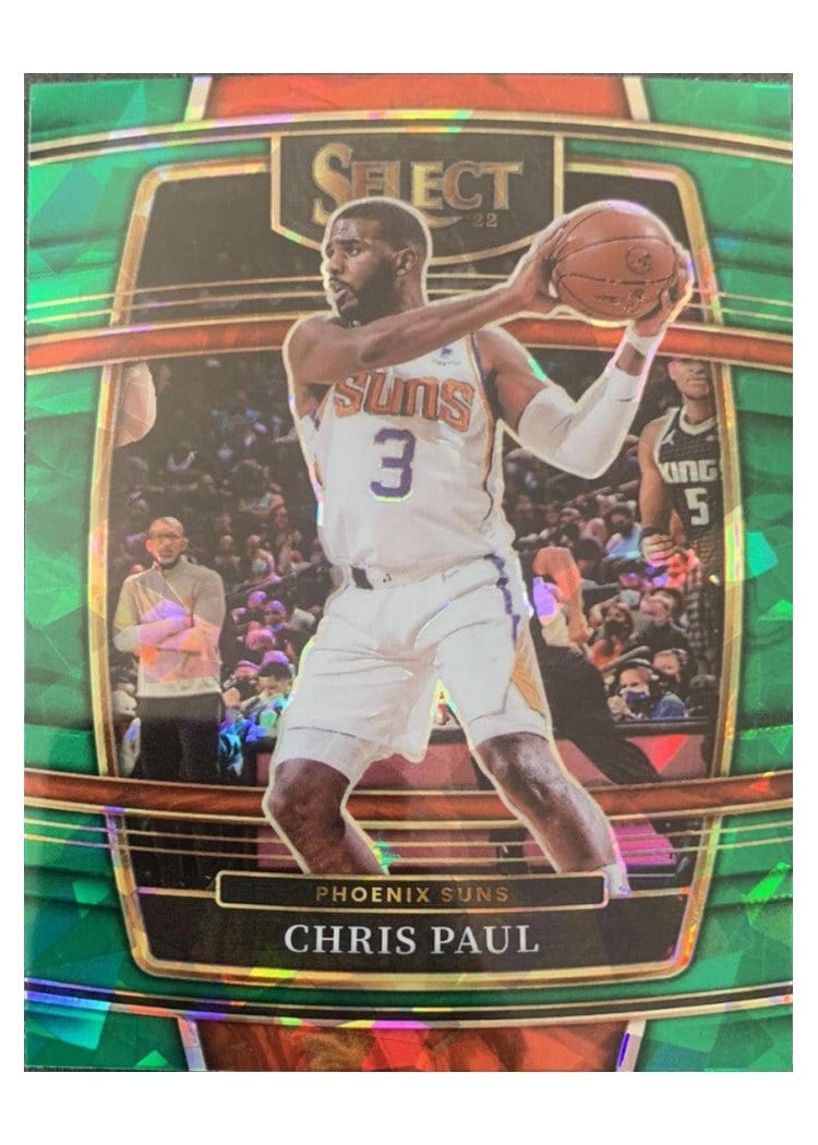 2021-22 Panini Select Base Set Chris Paul Green Ice Prizm #51 card