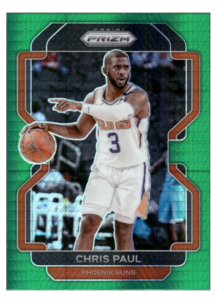 2021 Panini Prizm Chris Paul Green Hyper Prizm #89 card