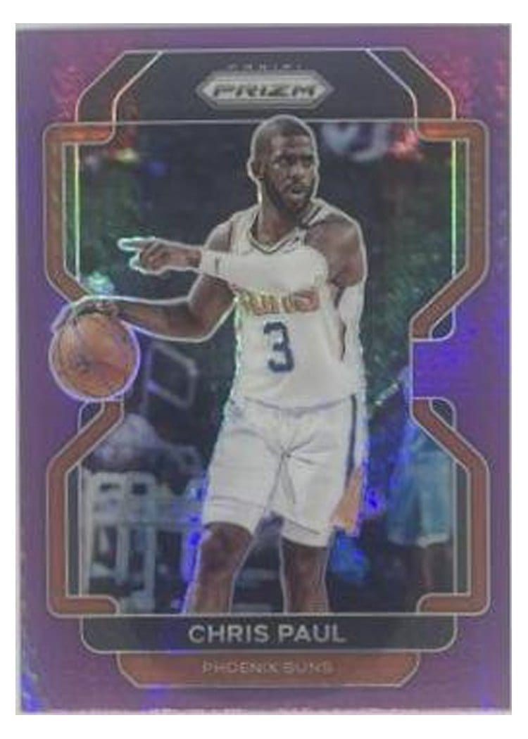 2021 Panini Prizm Chris Paul Purple Hyper Prizm #89 card