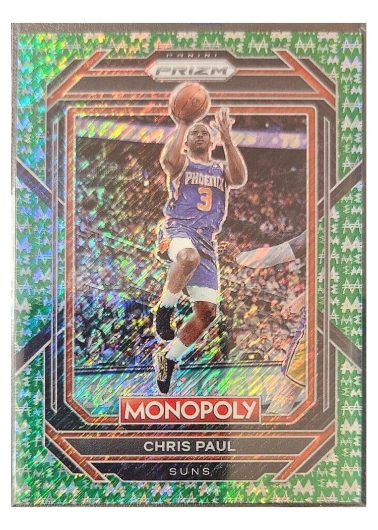 2022-23 Panini Prizm Base Set Chris Paul Green Shimmer Prizm #117 card