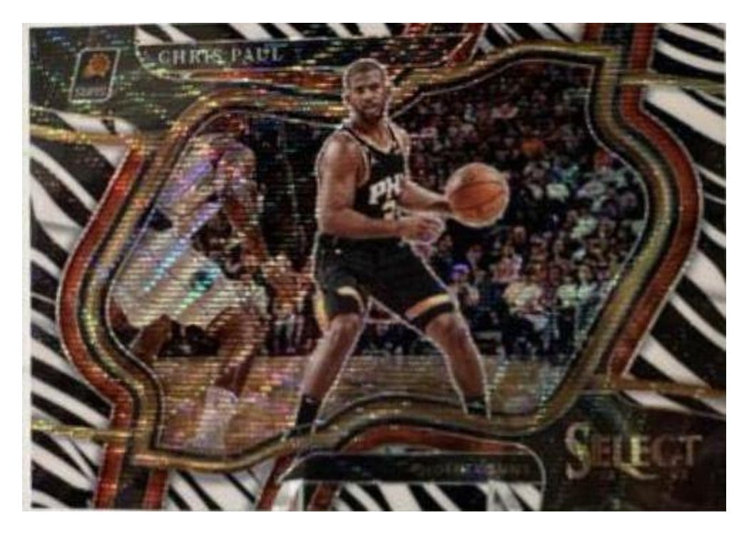 2022-23 Panini Select Base Set Chris Paul Zebra Prizm #250 card