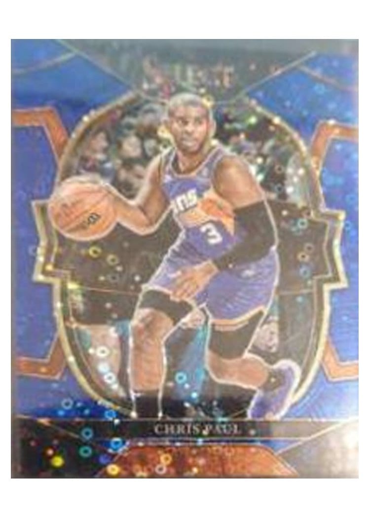 2022-23 Panini Select Base Set Chris Paul Blue Disco Prizm #50 card