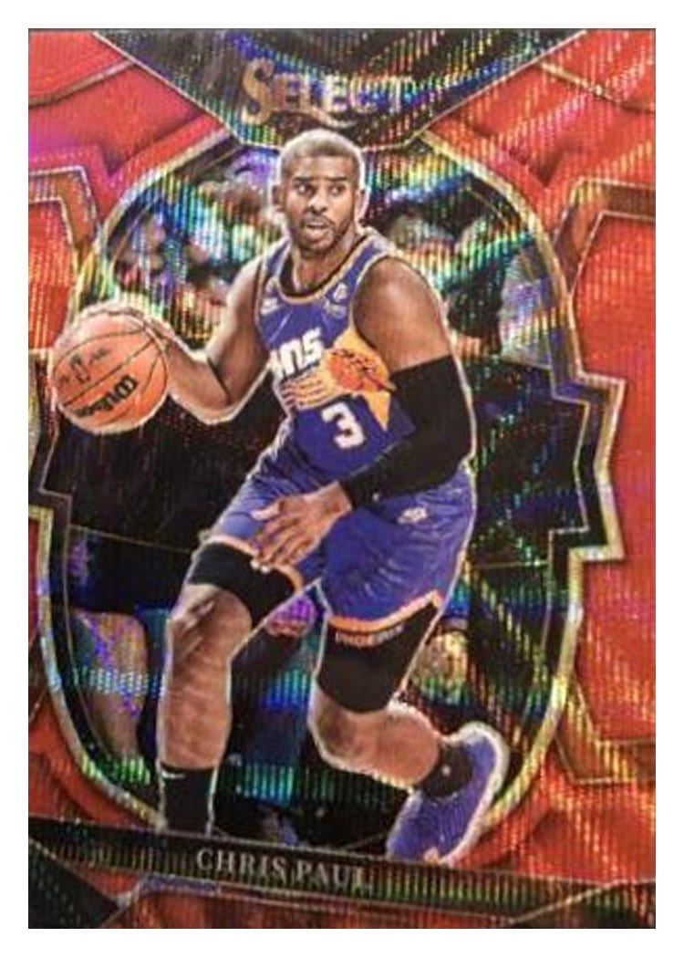 2022-23 Panini Select Base Set Chris Paul Red Wave Prizm #50 card