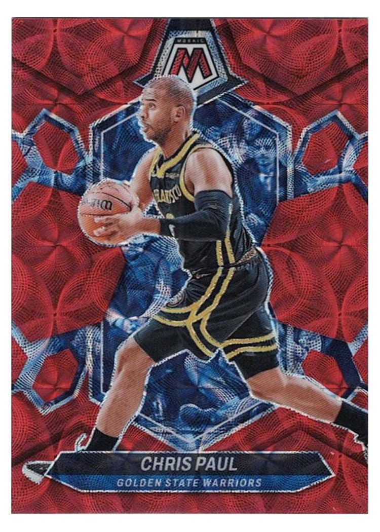 2023-24 Panini Mosaic Base Set Chris Paul International Red #136 card