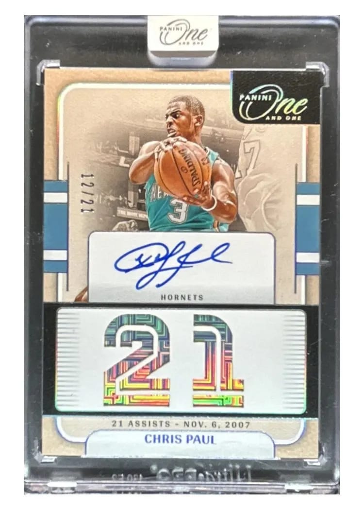 2024-25 Panini One and One One and One Stats Autographs Set Chris Paul #16 card