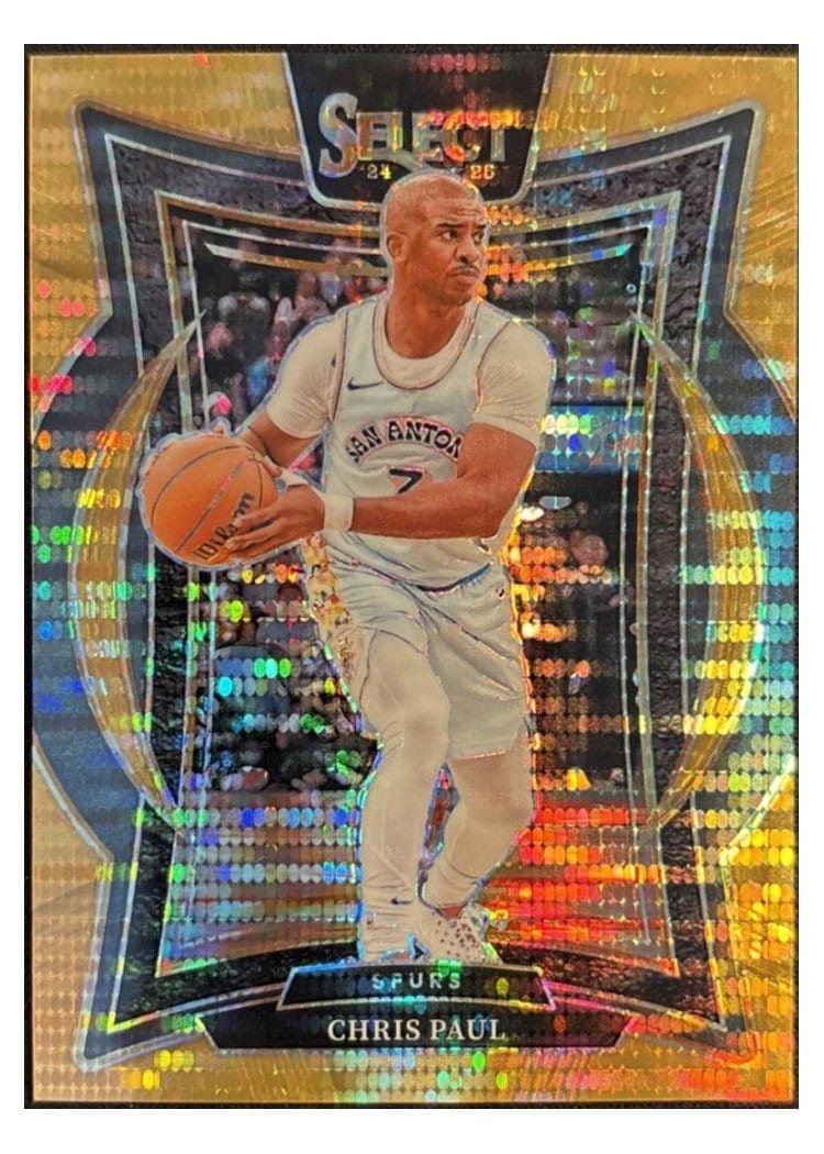 2024-25 Panini Select Base Set Chris Paul Neon Orange Pulsar Prizm #22 card