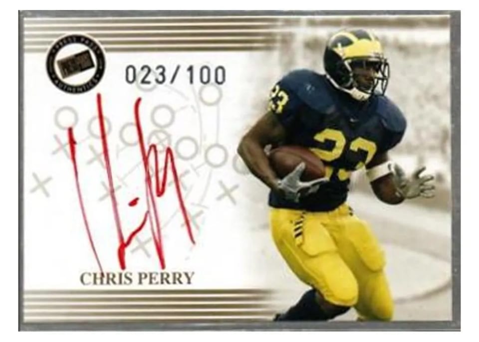 2004 Press Pass Autograph Chris Perry card
