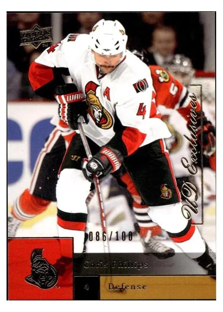 2009 Upper Deck Chris Phillips UD Exclusives #25 card