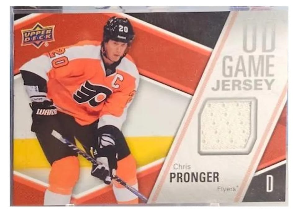 2011 Upper Deck UD Game Jersey Chris Pronger #GJ-CP card