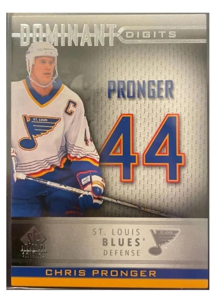 2020-21 SP Signature Edition Legends Dominant Digits Chris Pronger #DD-39 card