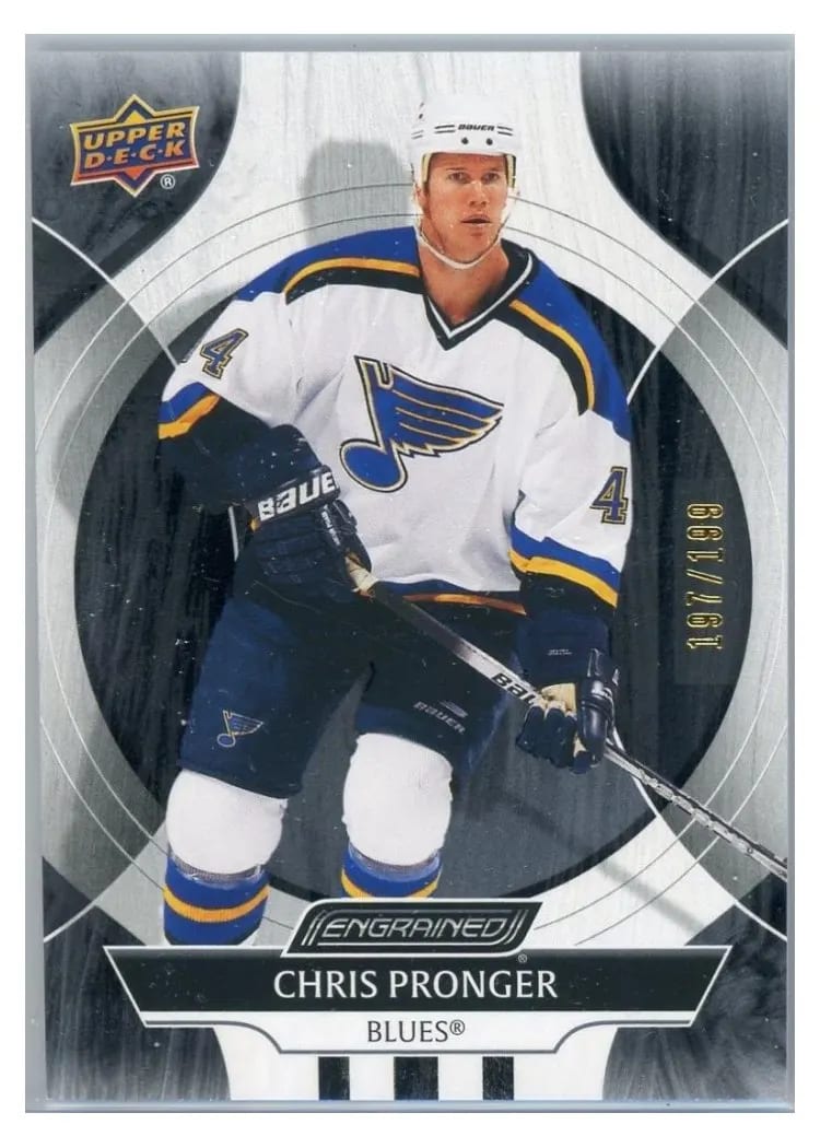 2024-25 Upper Deck Engrained Icons Base Set Chris Pronger Ebony #7 card