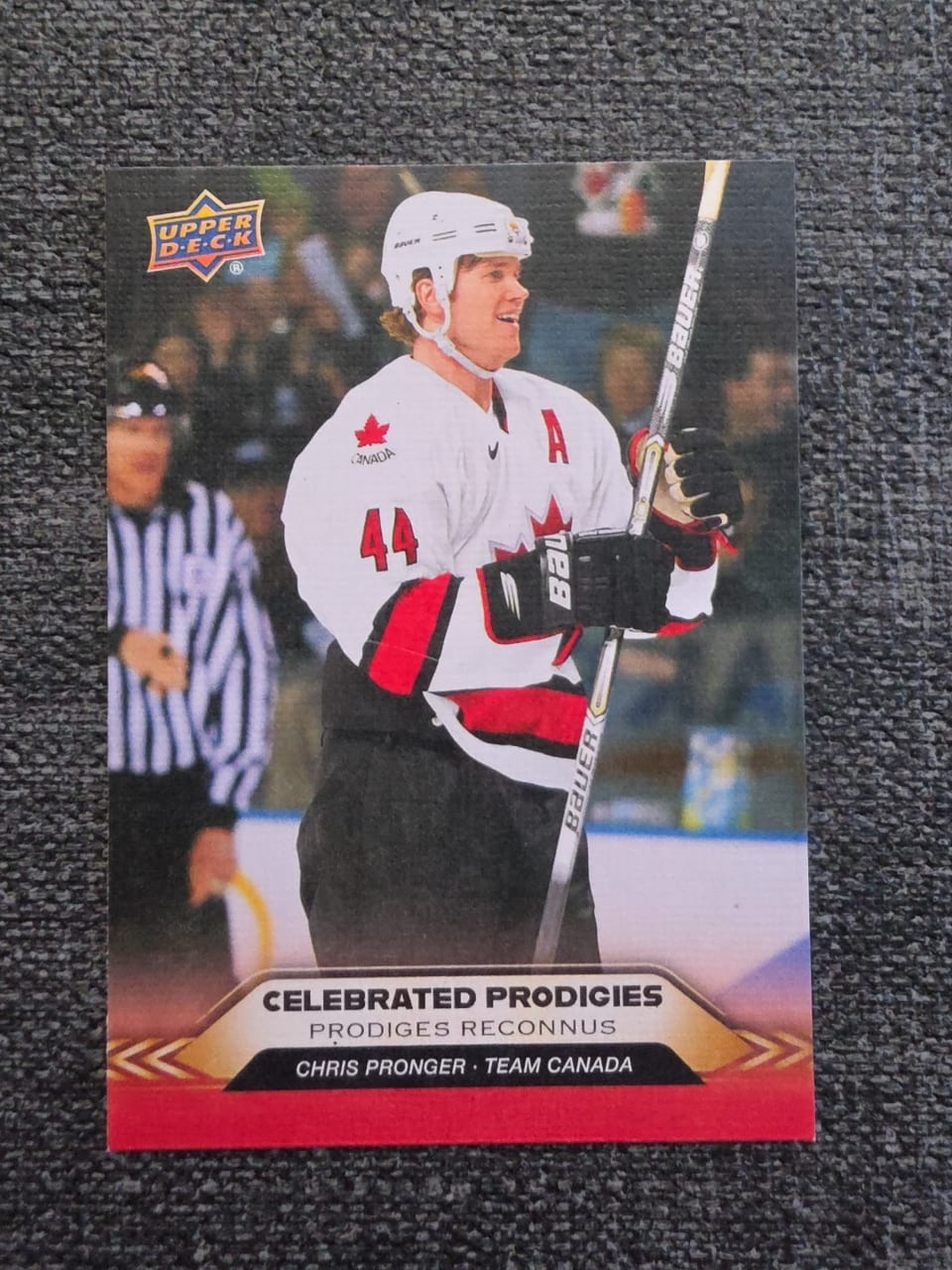 2025 Upper Deck Tim Hortons Team Canada Celebrated Prodigies Chris Pronger #CP-8 card
