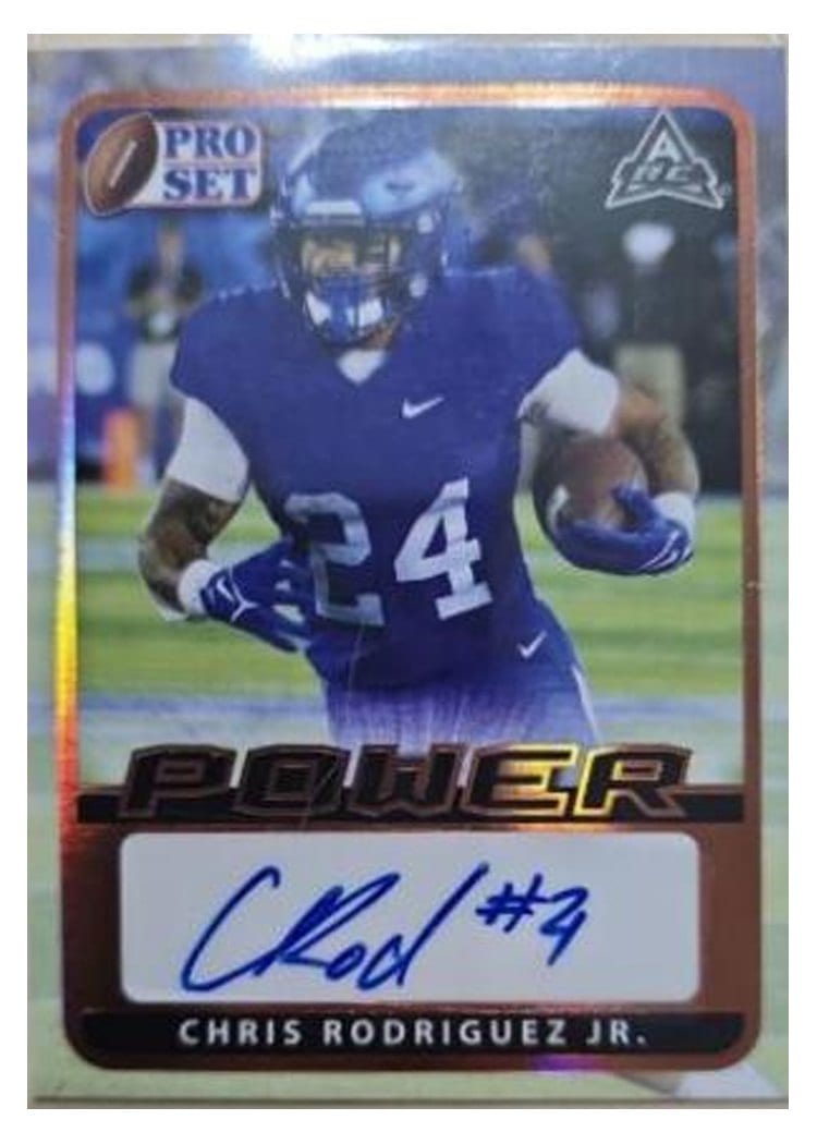 2021 Pro Set Power Base Set Chris Rodriguez Jr #BA-CRJ card