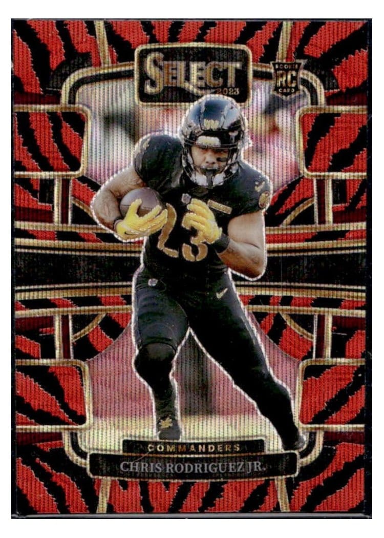 2023 Panini Select Base Set Chris Rodriguez Jr. #100 card