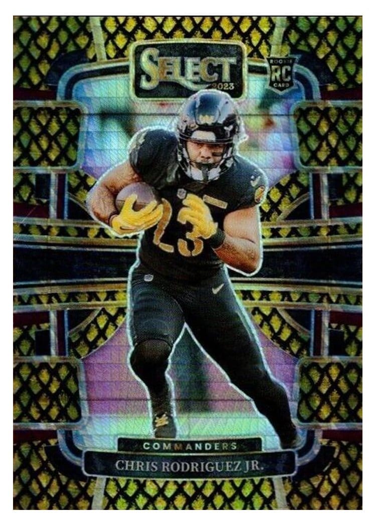 2023 Panini Select Base Set Chris Rodriguez Jr. #100 card