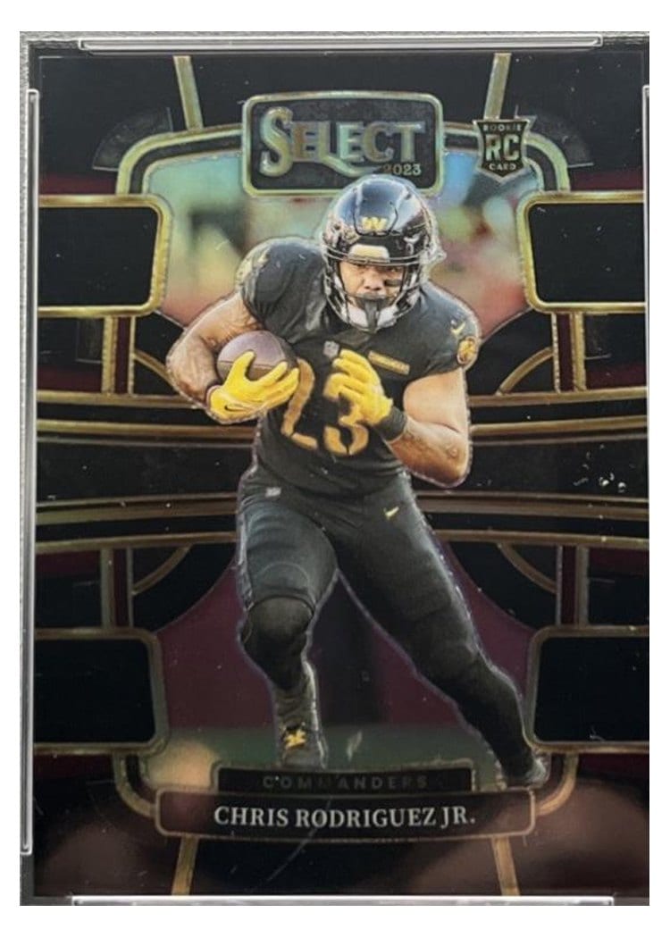 2023 Panini Select Base Set Chris Rodriguez Jr. #100 card