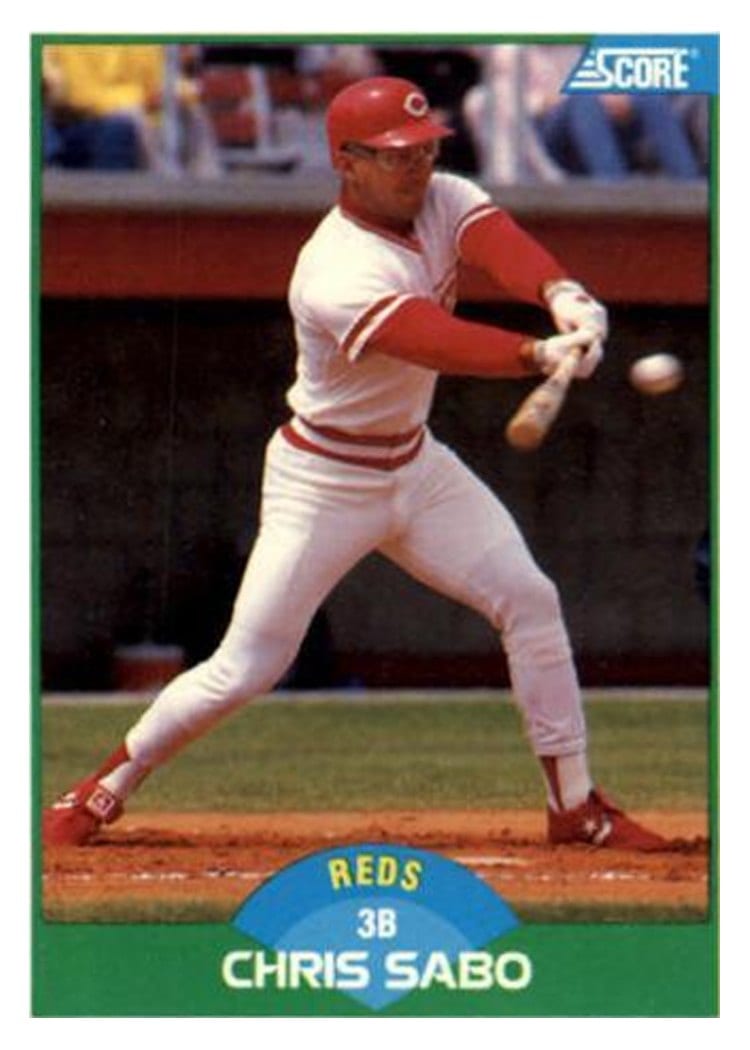 1989 Score Chris Sabo #104 card