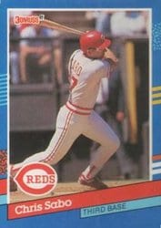 1991 Donruss Base Set Chris Sabo #153 card