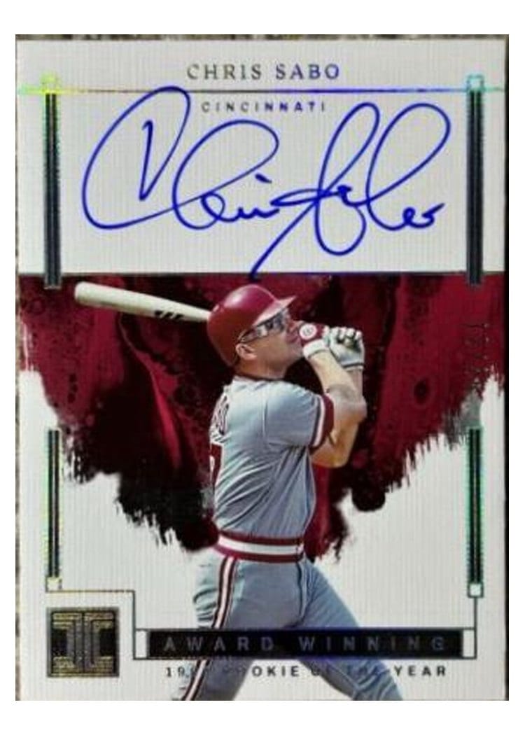 2024 Panini Impeccable Award Winning Autographs Chris Sabo #AWA-CS card
