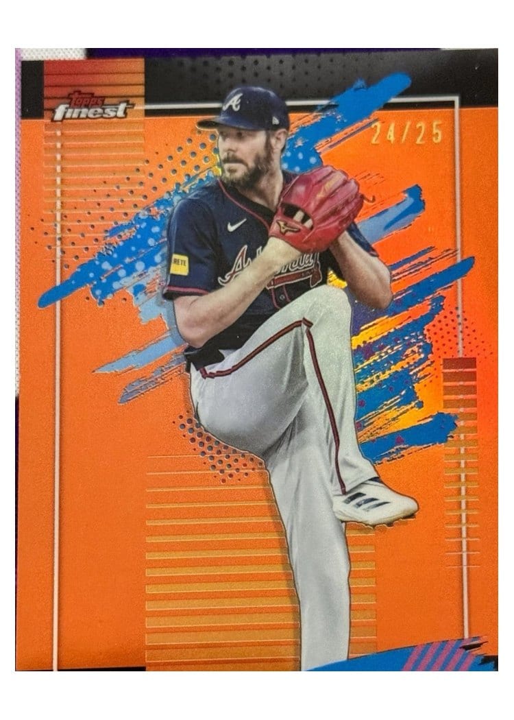 2026 Topps Finest Chris Sale Orange Refractor #137 card