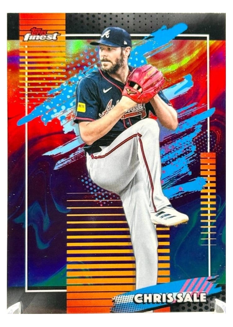 2026 Topps Finest Chris Sale Oil Spill Refractor #137 card