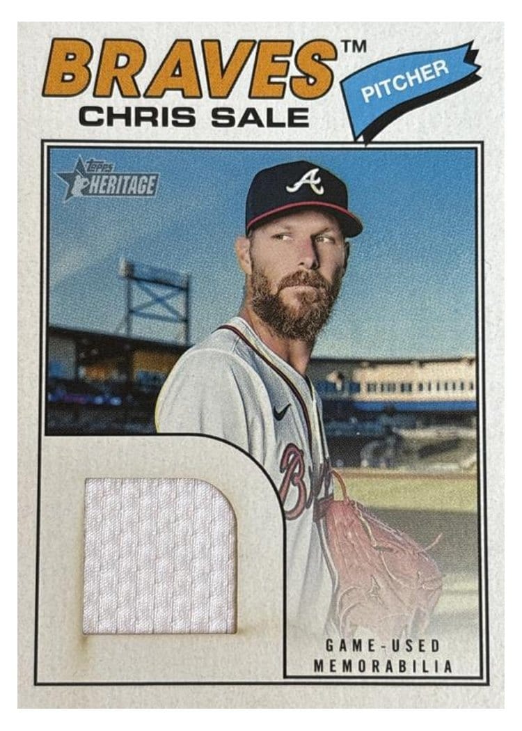 2026 Topps Heritage Real One Relics Chris Sale #ROR-CS card