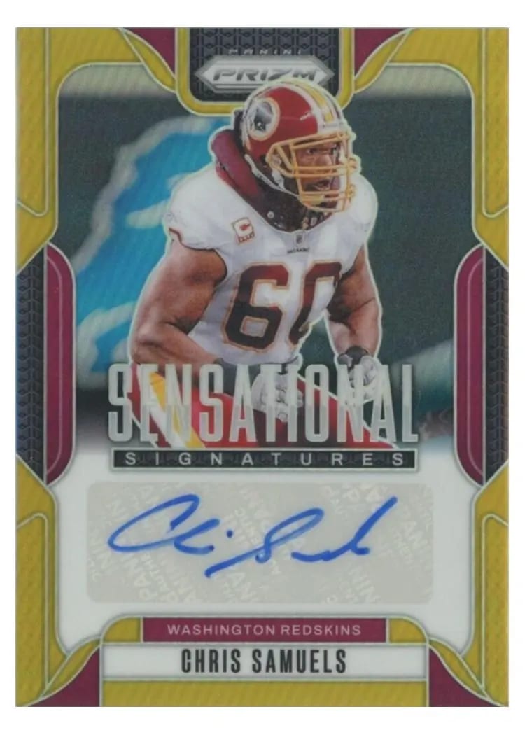 2024 Panini Prizm Sensational Signatures Chris Samuels #SS-CSS card